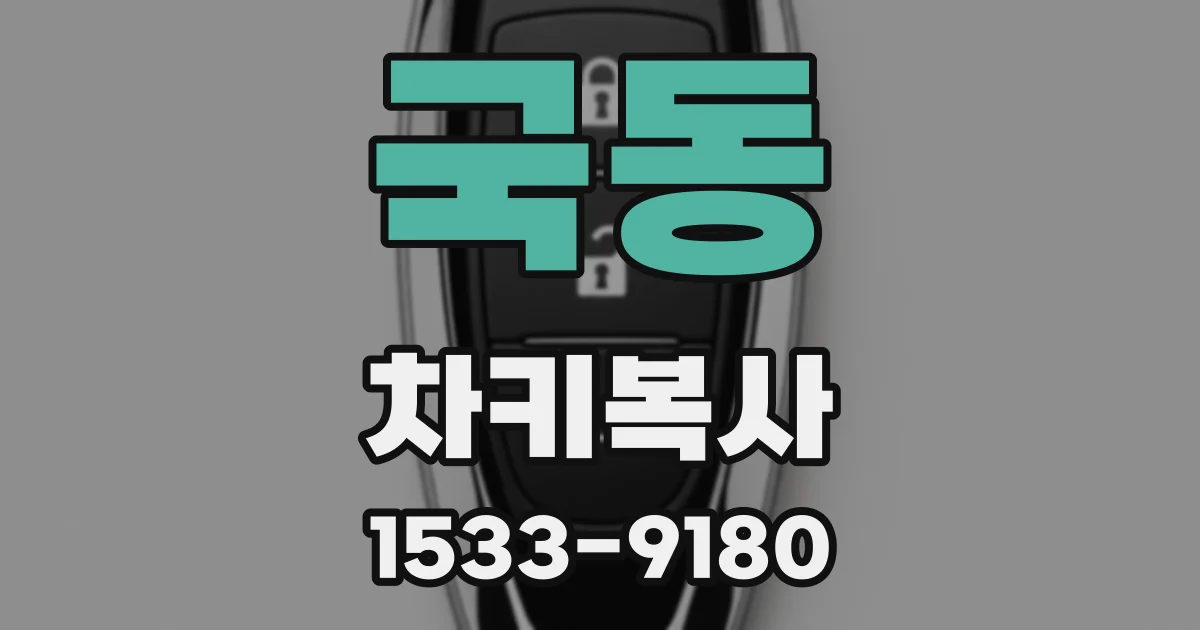 국동 차키복사