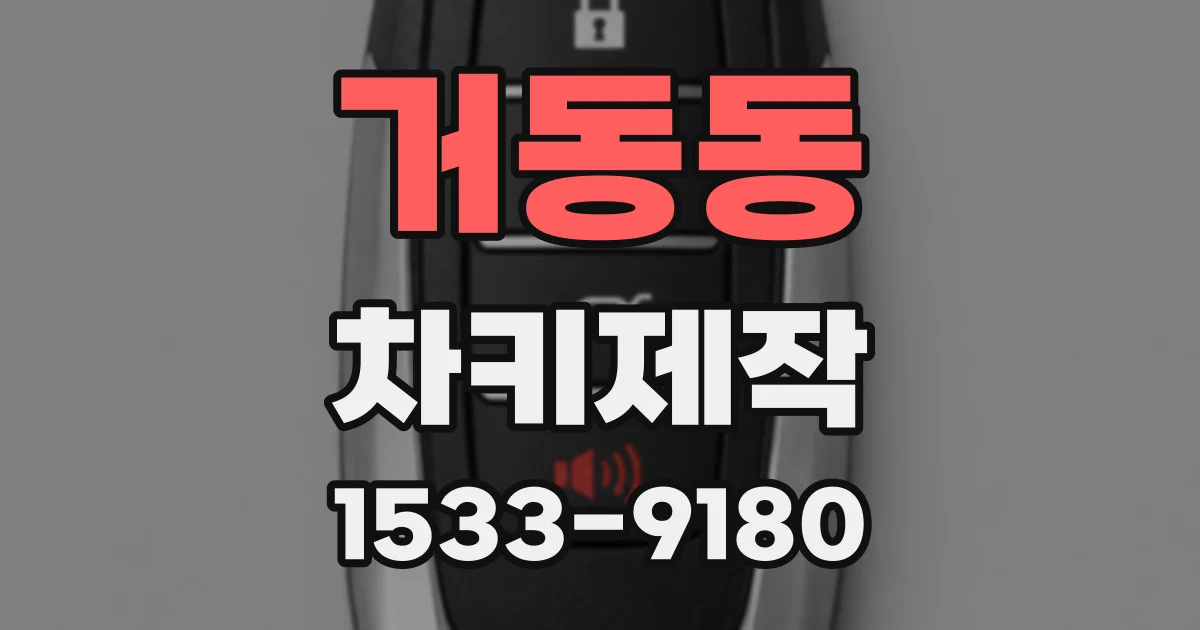 거동동 차키제작