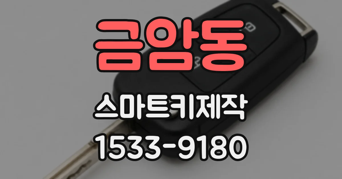 금암동 스마트키제작