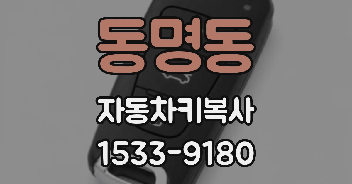 동명동 자동차키복사