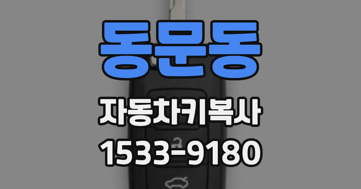 동문동 자동차키복사