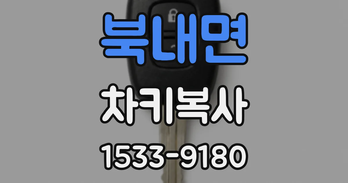 북내면 차키복사