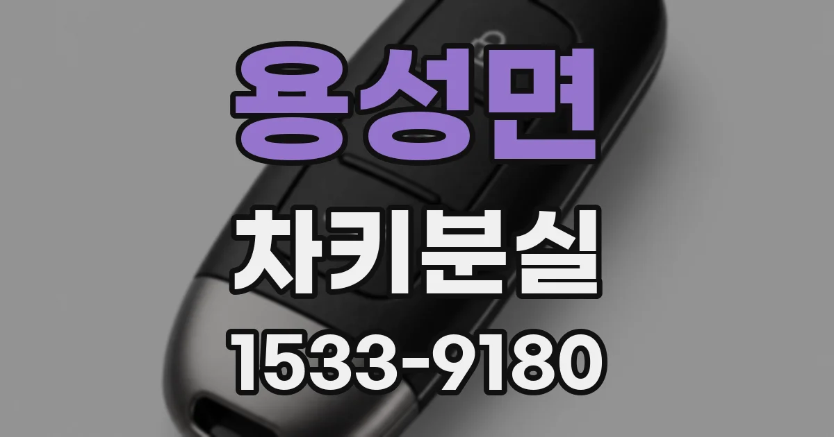 용성면 차키분실