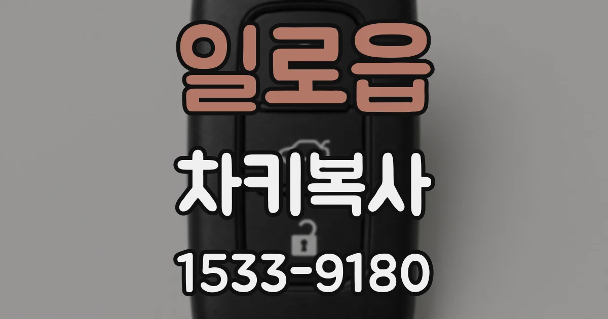 일로읍 차키복사