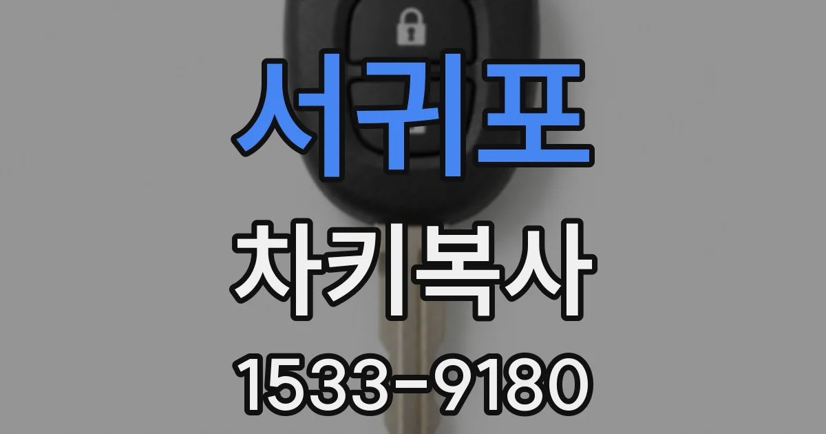 서귀포 차키복사