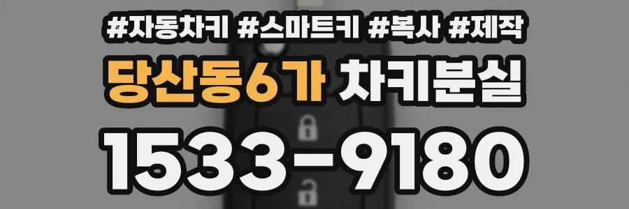 당산동6가 차키분실