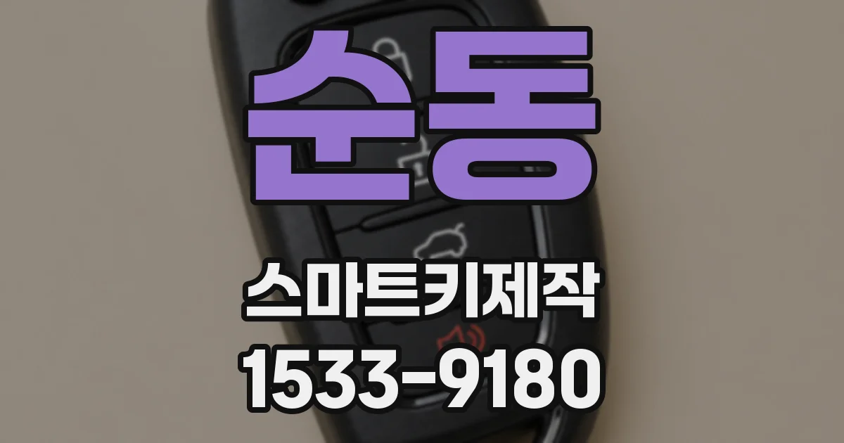 순동 스마트키제작