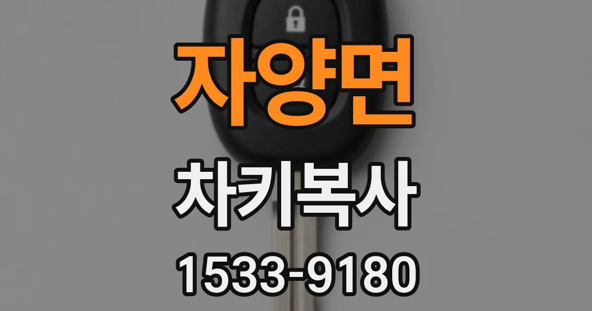 자양면 차키복사