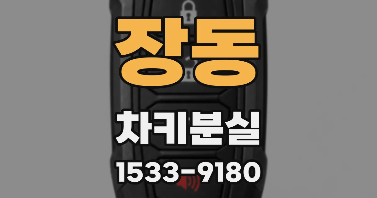 장동 차키분실