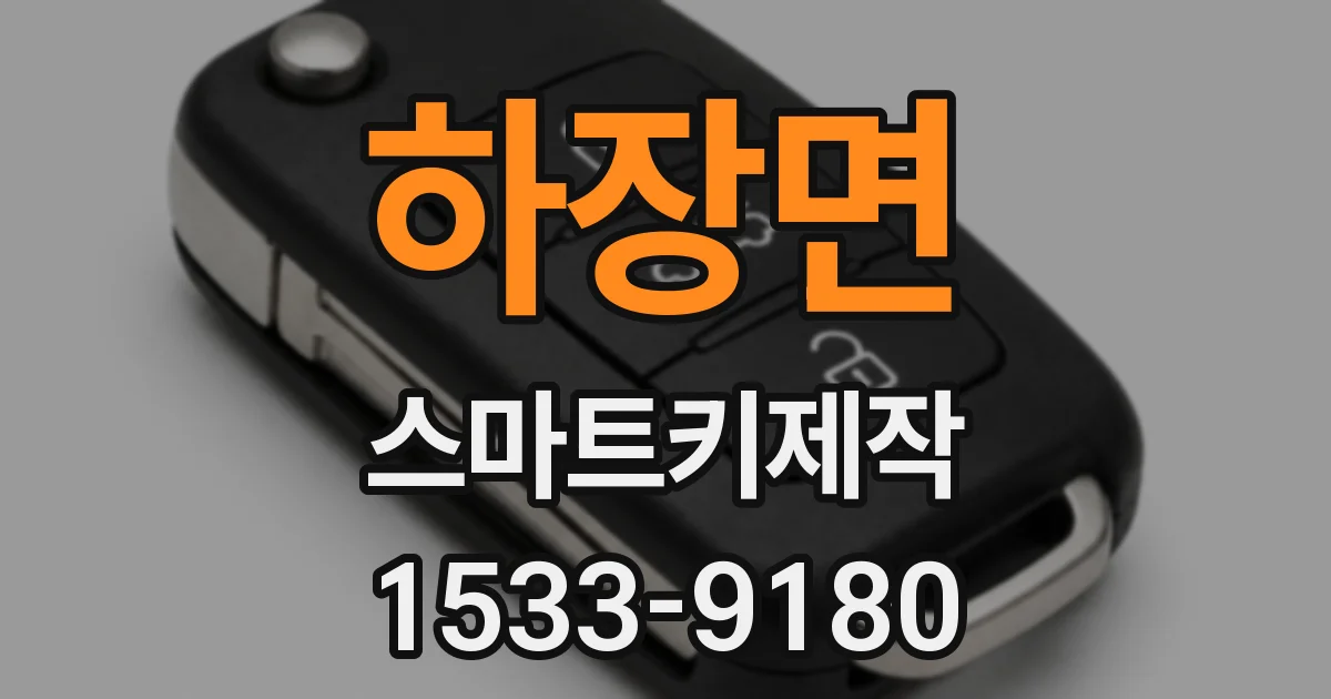 하장면 스마트키제작