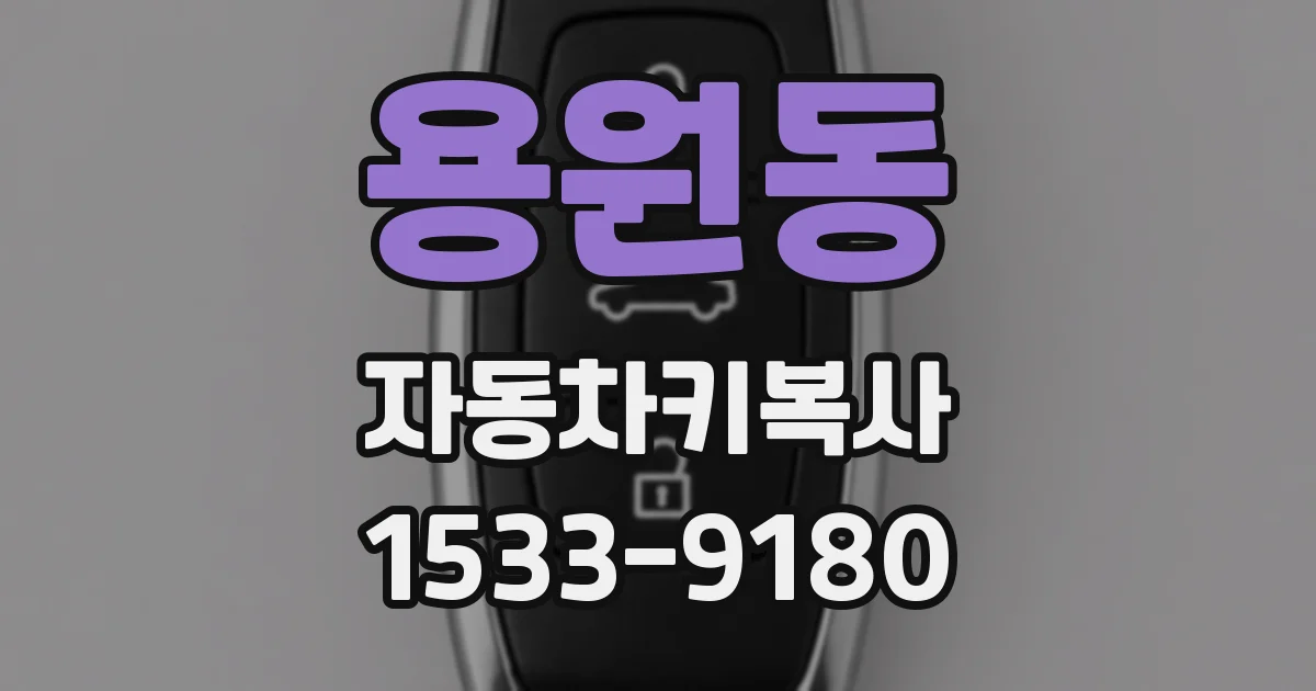 용원동 자동차키복사