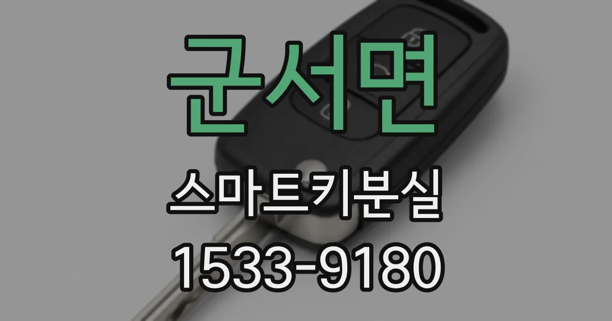 군서면 스마트키분실