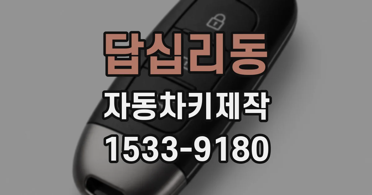 답십리동 자동차키제작
