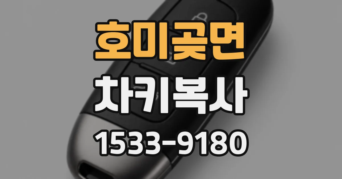 호미곶면 차키복사