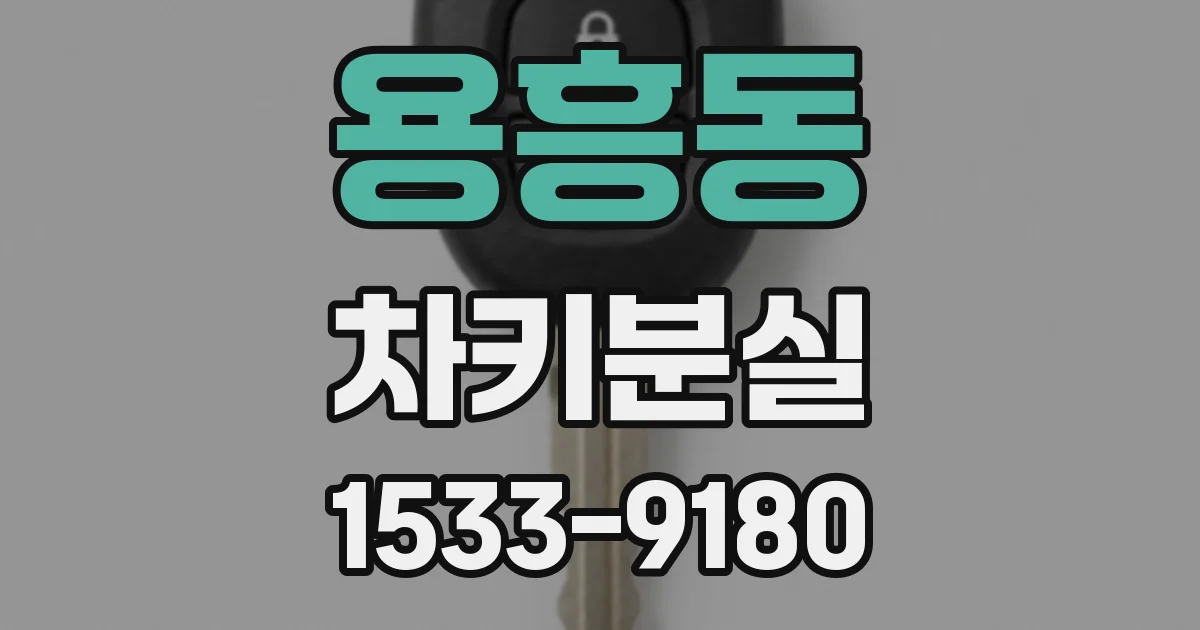 용흥동 차키분실