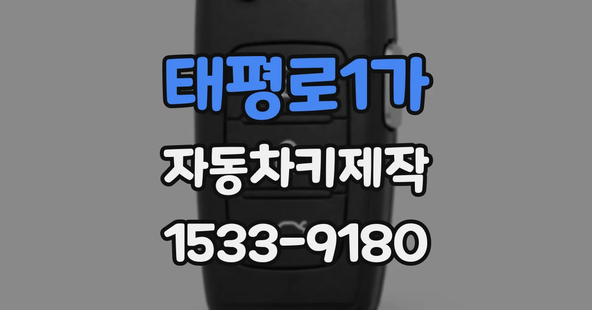 태평로1가 자동차키제작
