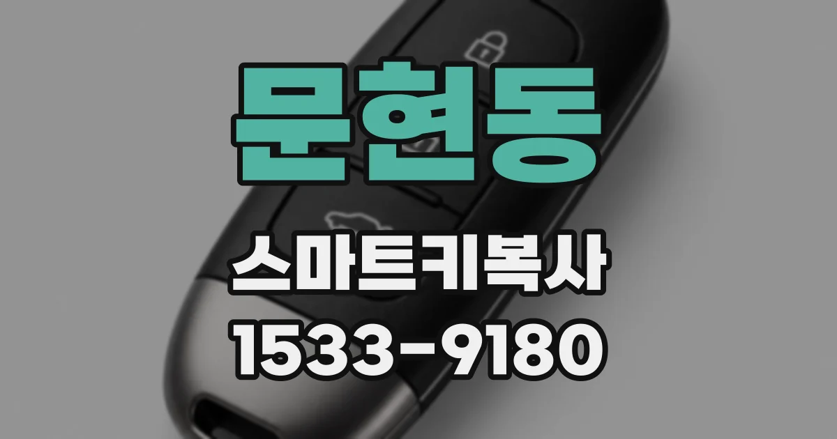 문현동 스마트키복사