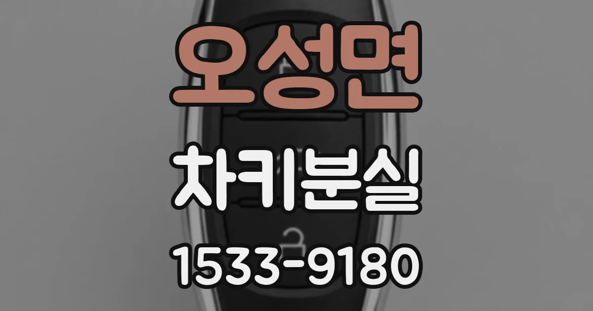 오성면 차키분실
