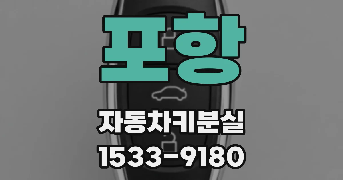 포항 자동차키분실