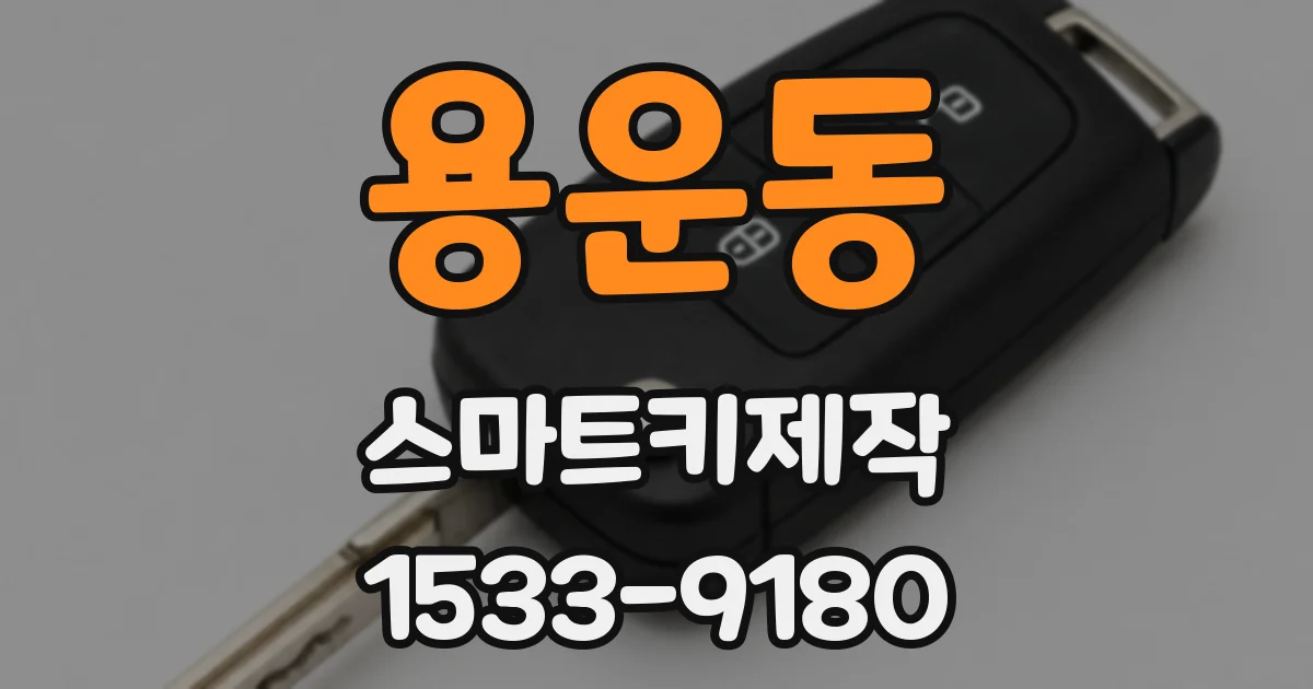 용운동 스마트키제작