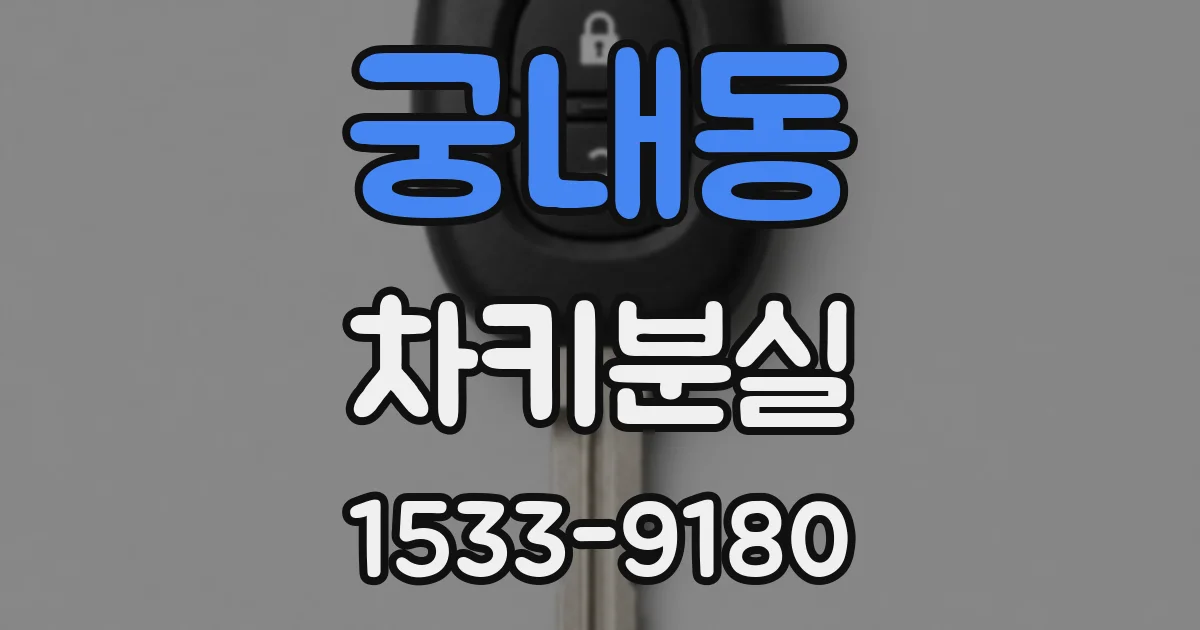 궁내동 차키분실
