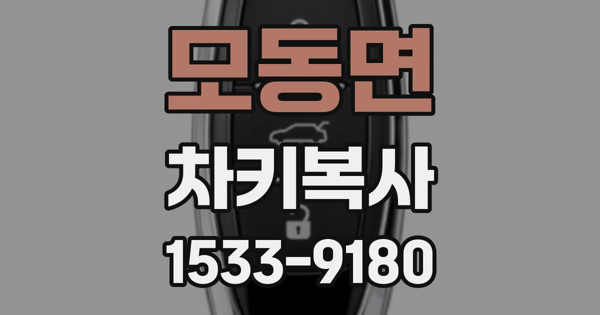 모동면 차키복사