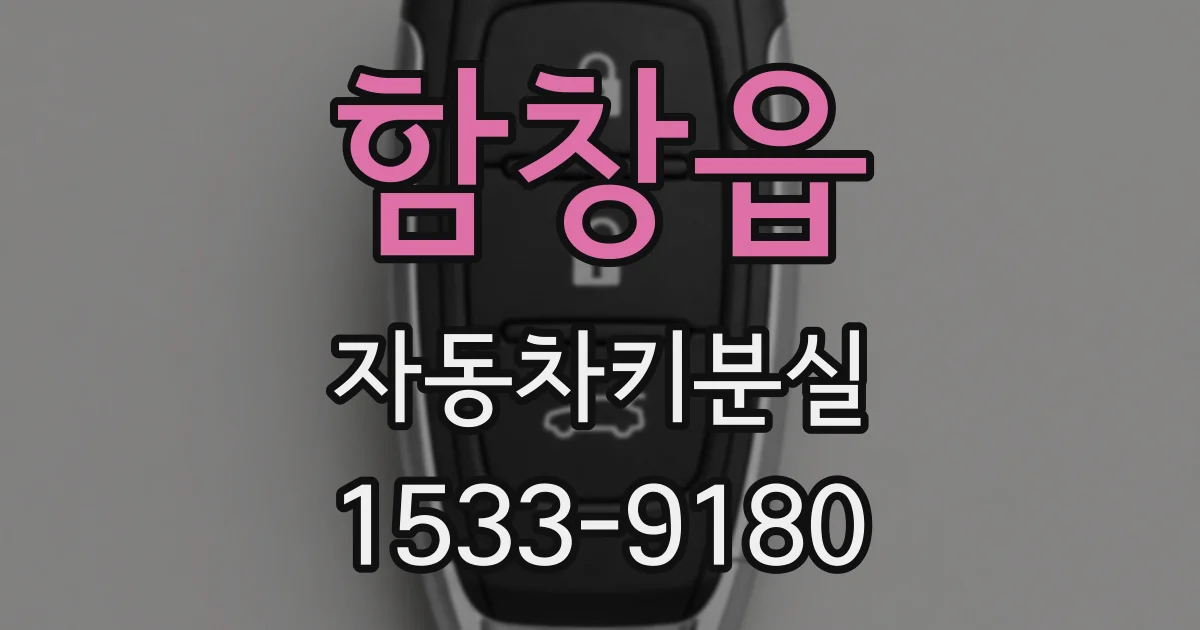 함창읍 자동차키분실