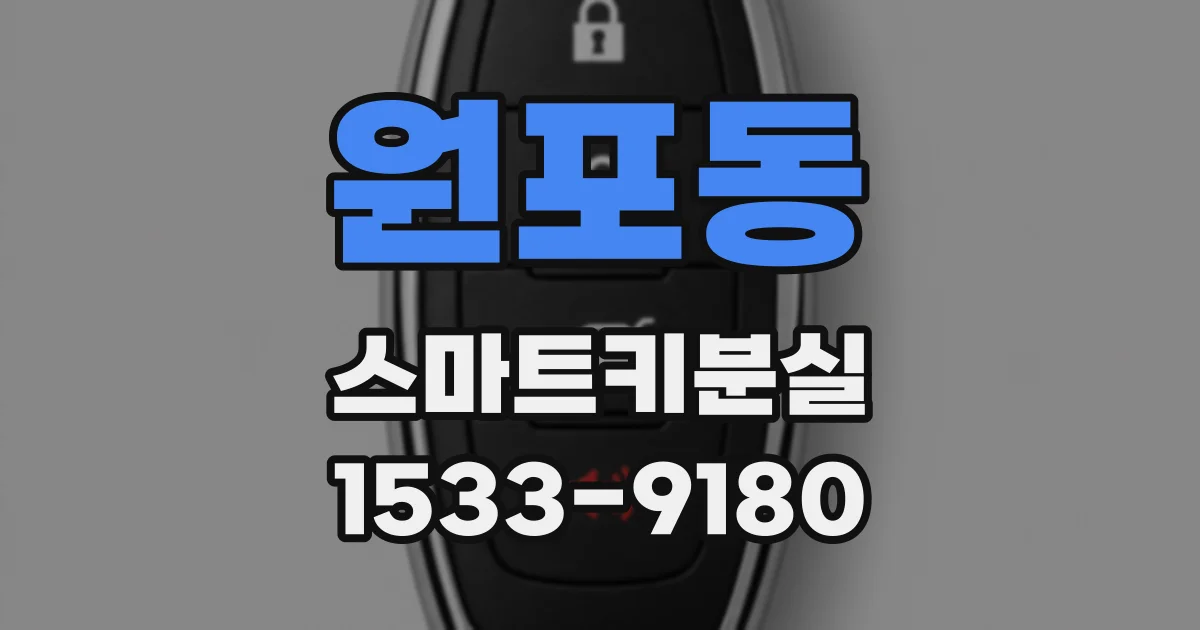 원포동 스마트키분실