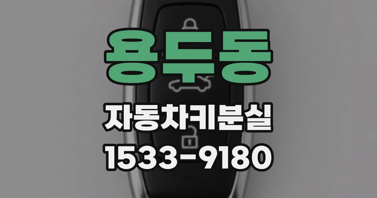 용두동 자동차키분실