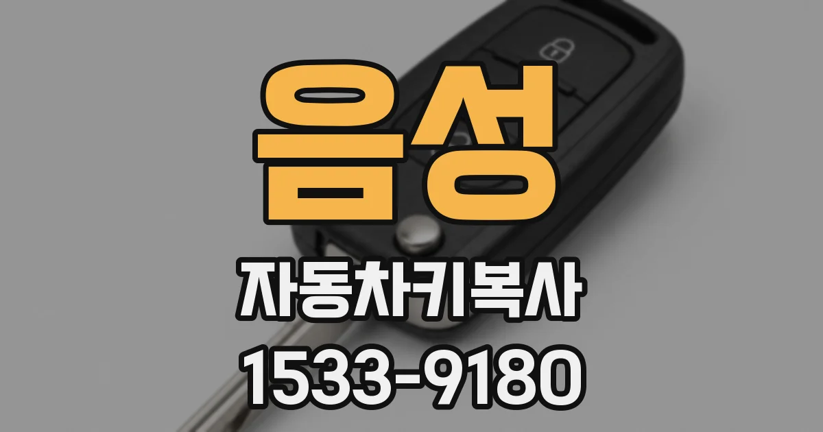 음성 자동차키복사