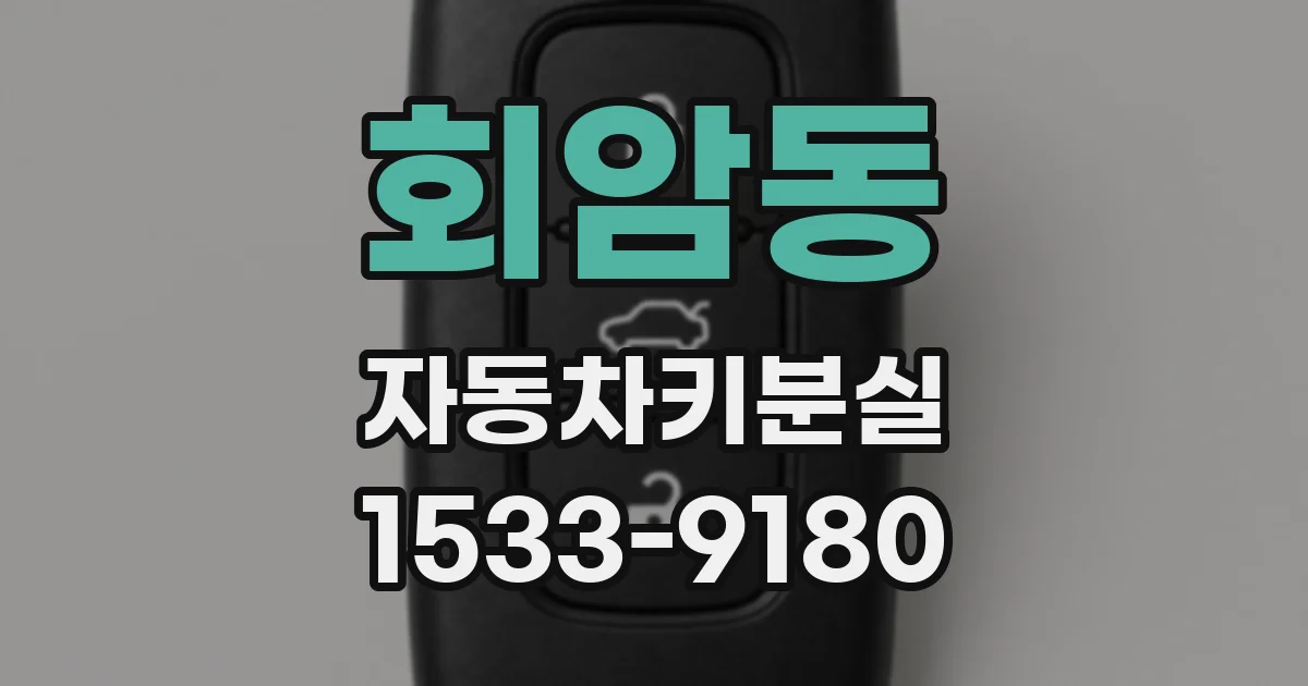 회암동 자동차키분실