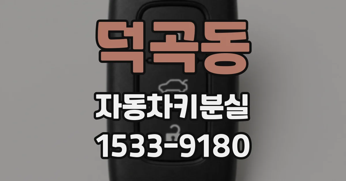 덕곡동 자동차키분실