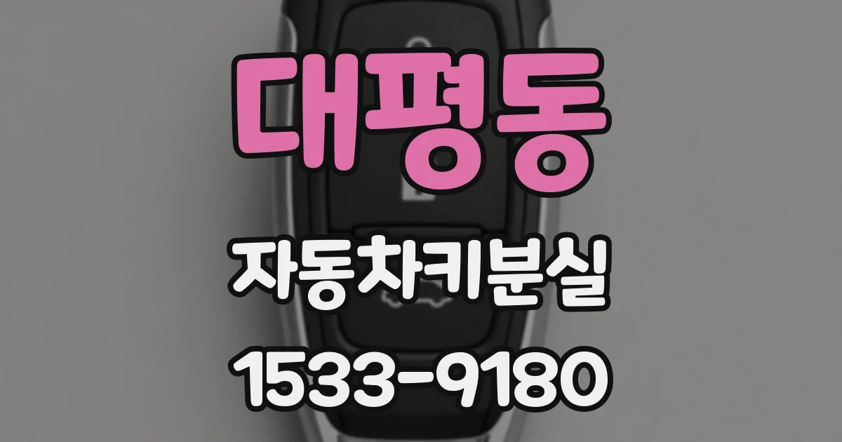 대평동 자동차키분실