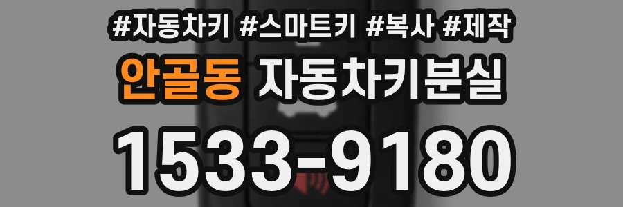 안골동 자동차키분실