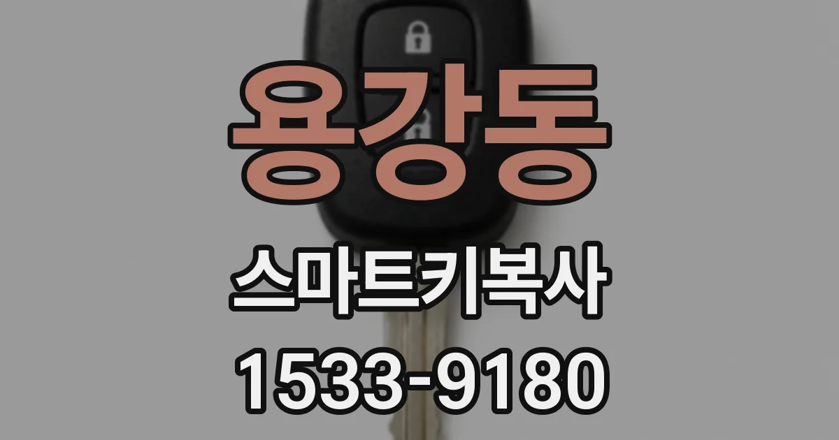 용강동 스마트키복사