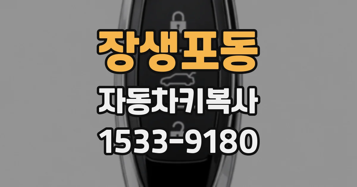 장생포동 자동차키복사