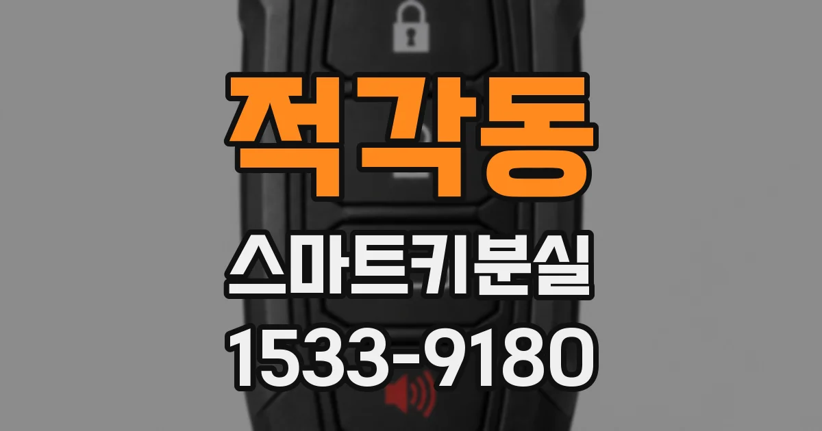 적각동 스마트키분실
