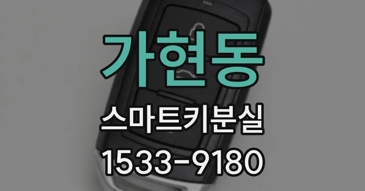 가현동 스마트키분실