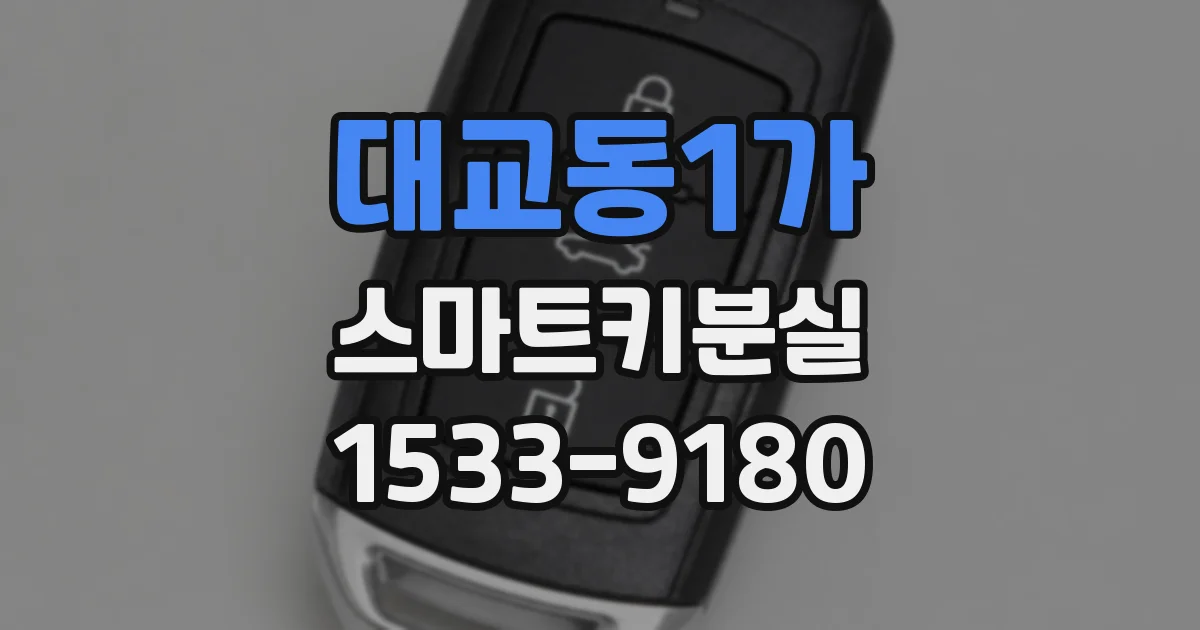 대교동1가 스마트키분실