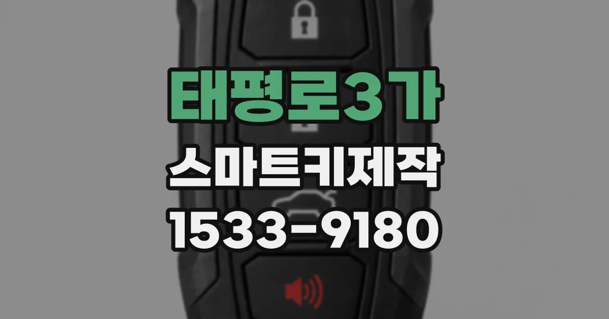 태평로3가 스마트키제작
