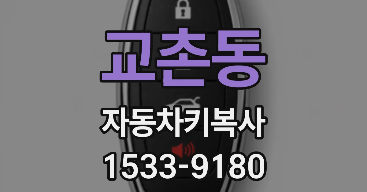 교촌동 자동차키복사