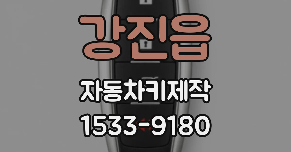 강진읍 자동차키제작