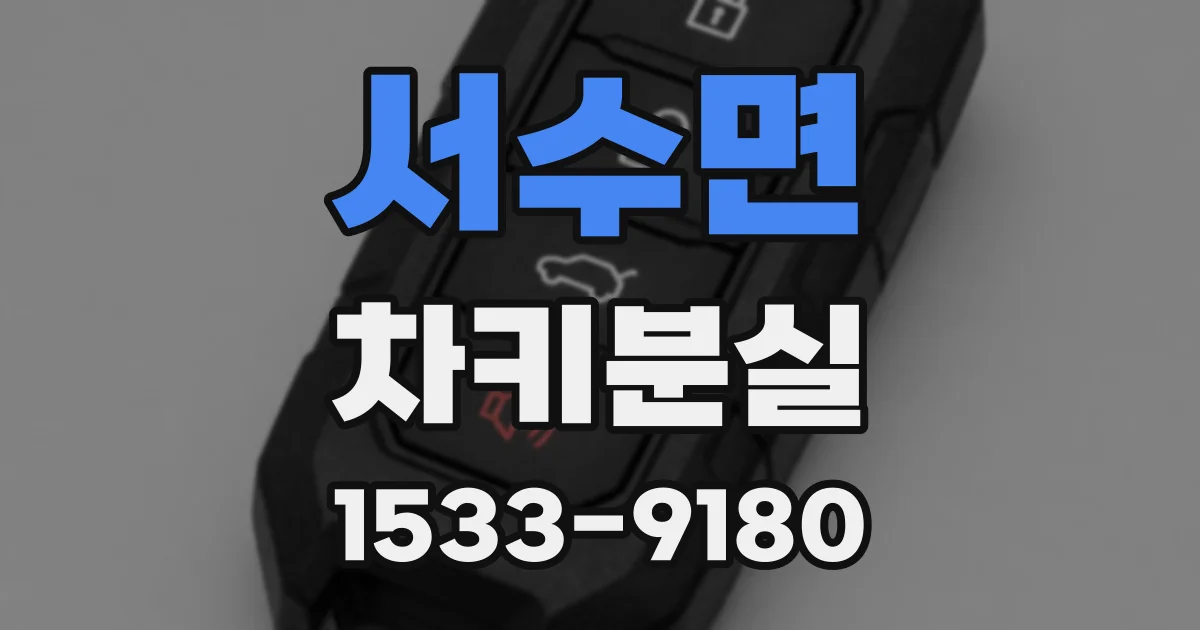 서수면 차키분실