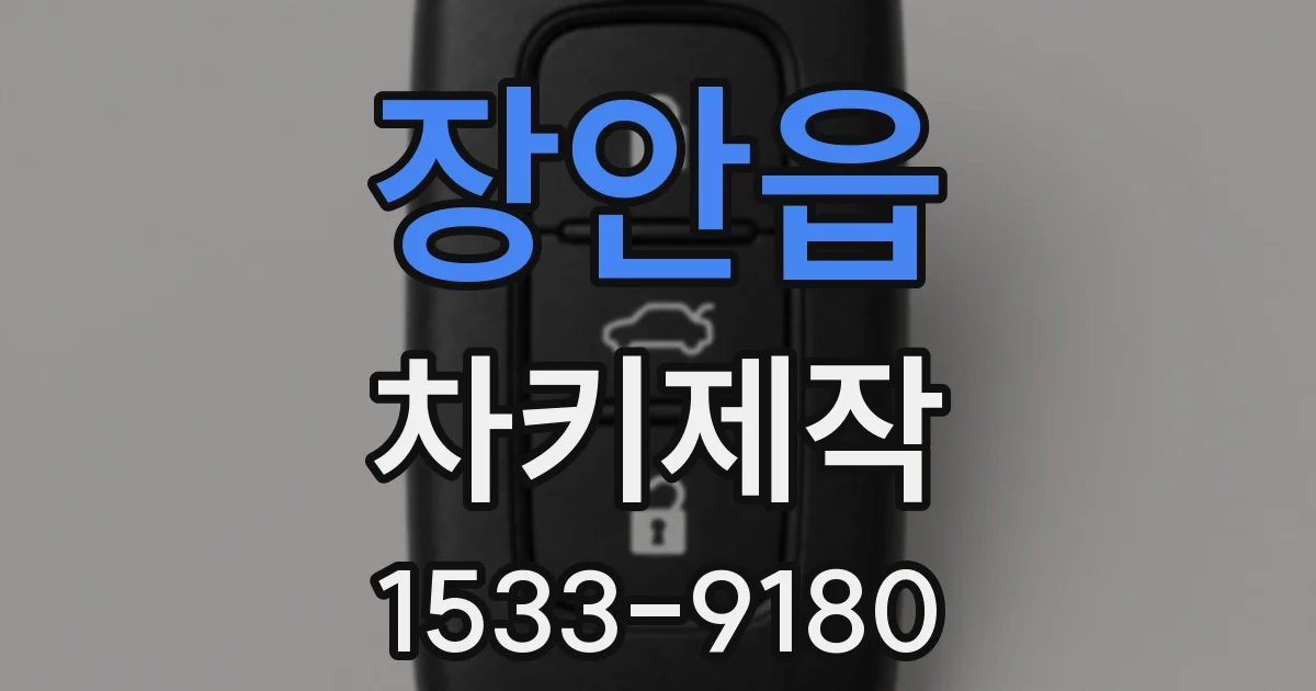 장안읍 차키제작
