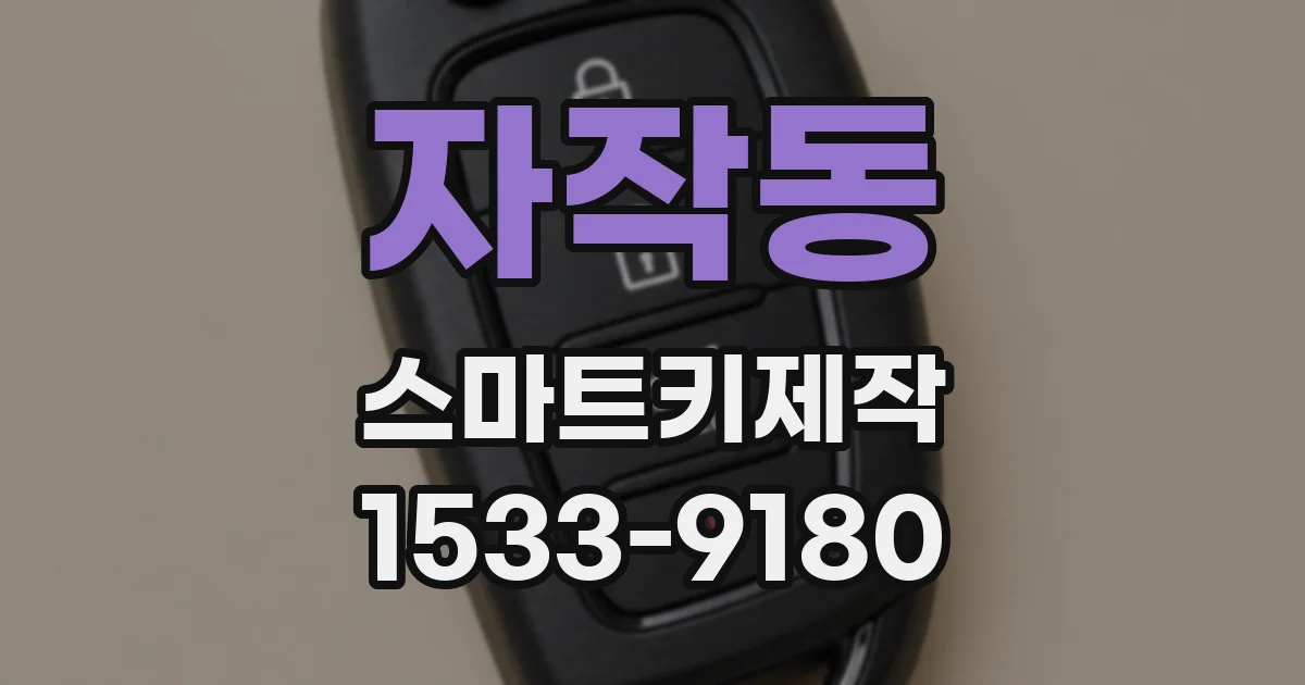 자작동 스마트키제작