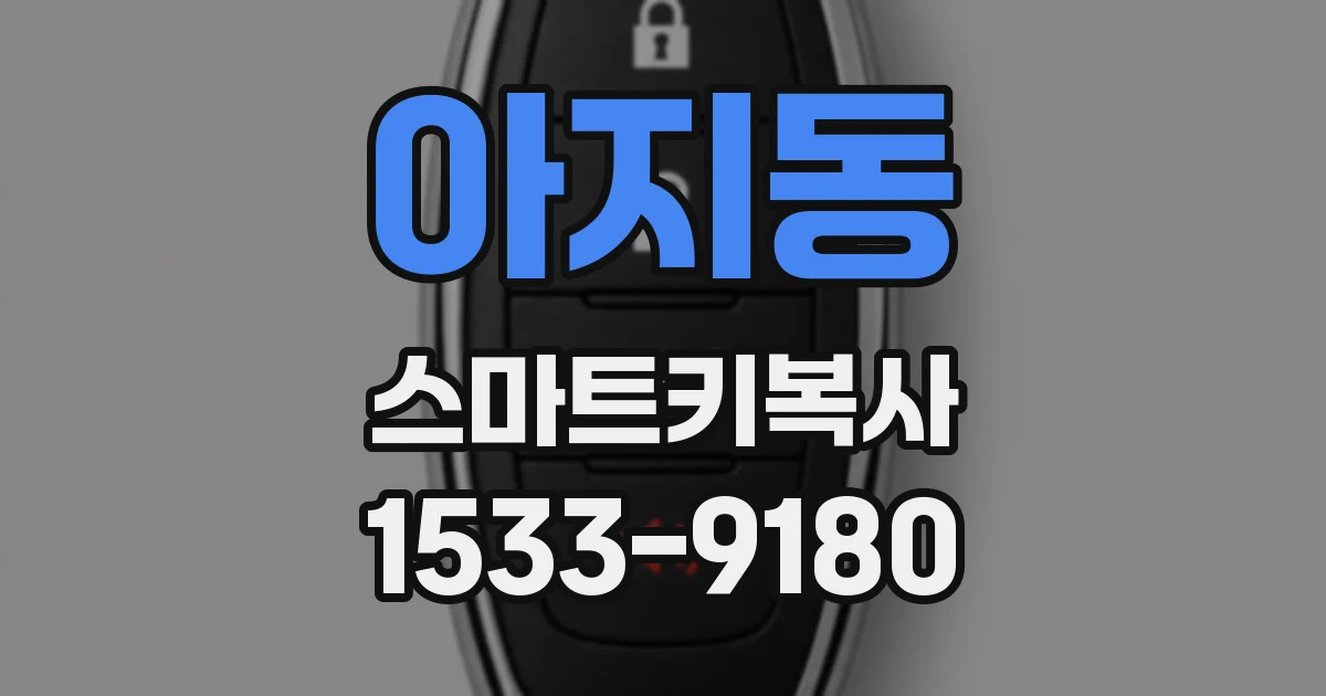 아지동 스마트키복사