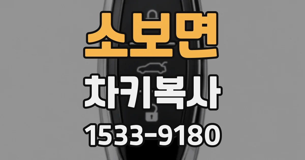 소보면 차키복사