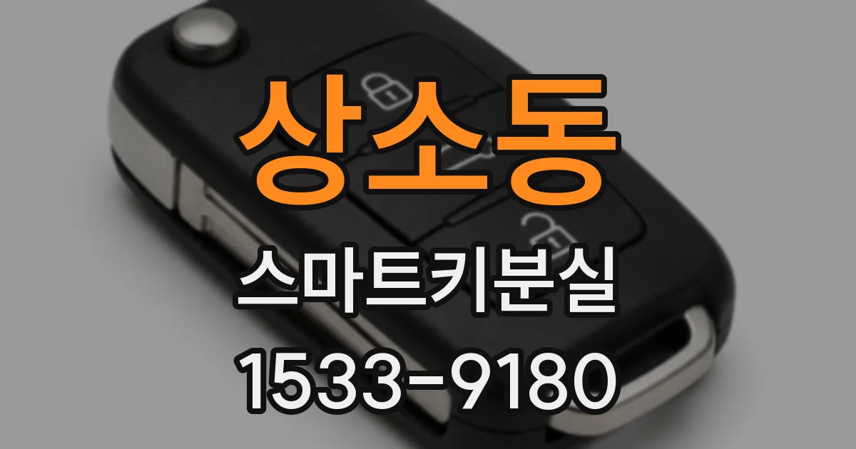 상소동 스마트키분실