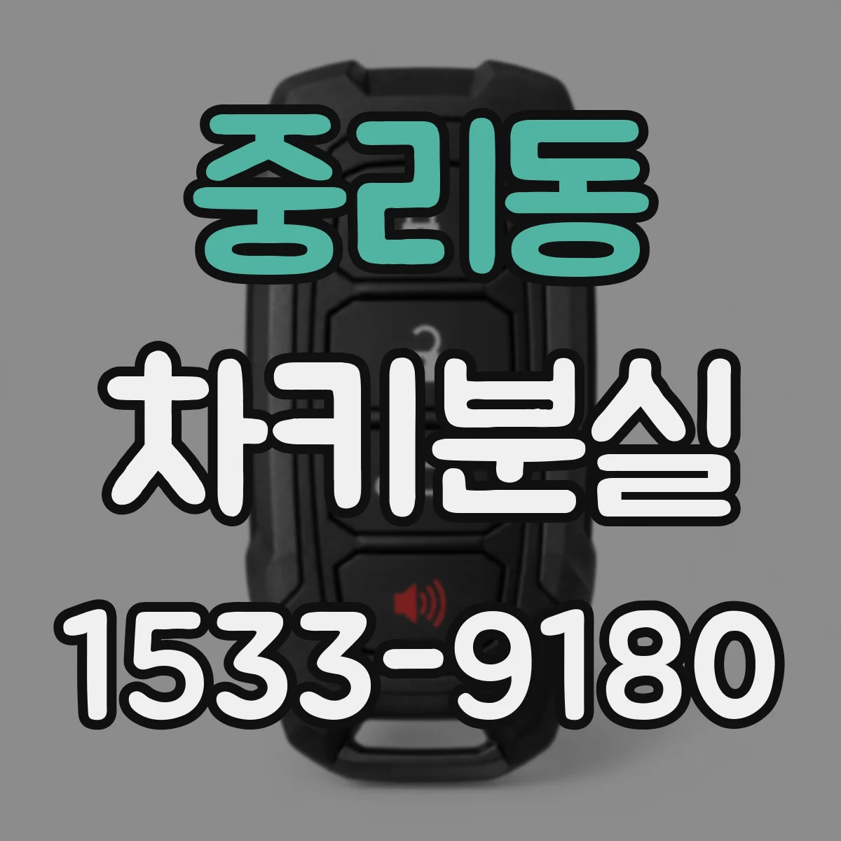 중리동 차키분실