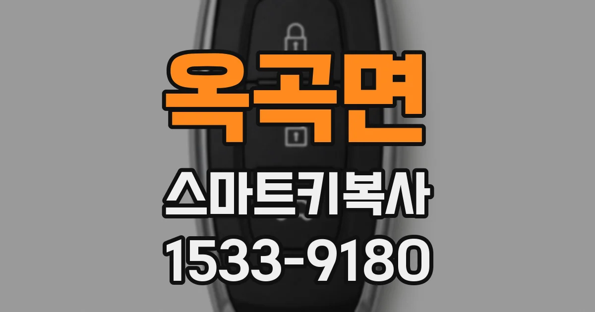 옥곡면 스마트키복사